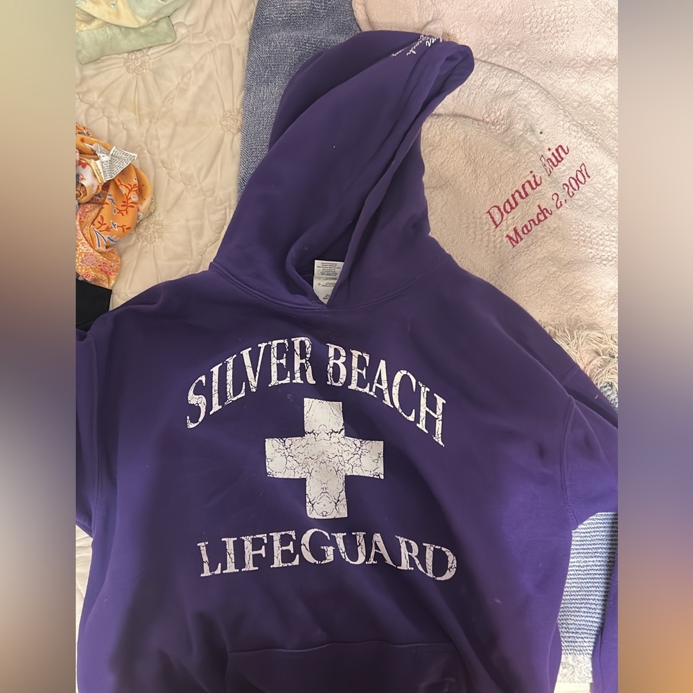 purple hoodie